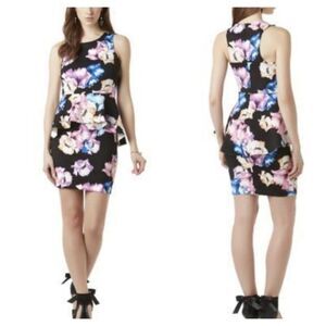 Metaphor Floral Peplum Dress Size small